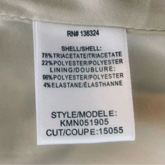 HALSTON HERITAGE NWT Sleeveless Double-Strap Satin Slip Maxi Dress Large - Picture 8 of 12